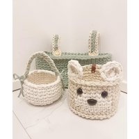 xxl Geschenkset - Newborn Babyzimer Bärenkorb Mit Holzboden Gitterbettkorb Kleiner Korb Aufbewahrung Babyzimmer Giftset Kinderzimmer xxl Geschenkset - Newborn Babyzimer Bärenkorb Mit Holzboden Gitterbettkorb Kleiner Korb Aufbewahrung Babyzimmer Giftset Kinderzimmer von FiyaBags