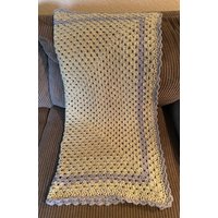 Gehäkelte Sage & Grey Baby Decke von CrochetsforSweetpea