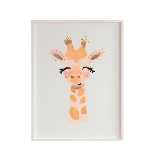 Crochetts Mehrfarbiges Bild, 33 x 43 x 2 cm, Giraffe von Crochetts