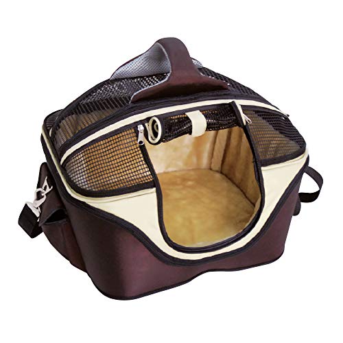 CROCI FAST&EASY 2-in-1-Haustier-Tragetasche, Tragetasche und Couch für Hunde und Katzen, Haustierumhängetasche, Transporttasche Größe M, maximale Belastung 15 kg, 49 x 40 x 35 cm (1 Stück) von Croci