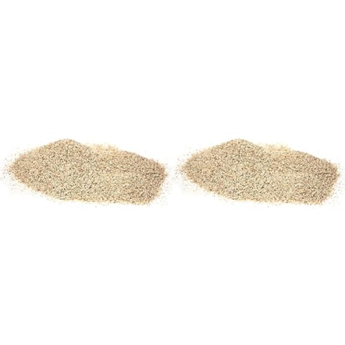 Croci Amtra Ivory Quartz - Naturboden für Süß- oder Meerwasseraquarien, ungiftig, fein 0,8-1,2 MM /2 KG (Packung mit 2) von Croci