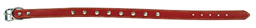 Croci C5061698 Doppelhalsband Enjoy mit Ziernieten, 64 X 3.0 cm, rot von Croci