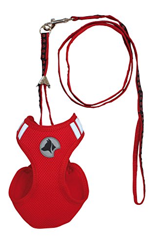 Croci C5081653 Hiking Geschirr für Hunde, 29-35 cm, rot von Croci