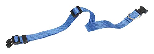 Croci C5MZ0302 Nylonhalsband Stufenlos Verstellbar, 16 mm, blau von Croci
