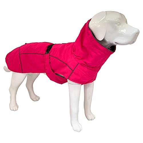 Croci C7081850 Hiking K2 Wintermantel, wasserdicht, wärmeausgleichend, für Hunde, Rosa (Fuchsia), 55 cm, 1 Stück von Croci