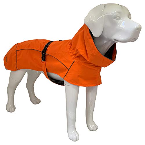 Croci Hiking Hundemantel, wasserdicht, für Hunde, Makalu, feuchtigkeitsregulierendes Futter, Orange, Größe 25 cm - 151 g von Croci