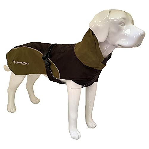 Croci Hiking Hundemantel, wasserdicht, für Hunde, feuchtigkeitsregulierendes Futter, Nanga Black, Größe 80 cm – 385 g von Croci