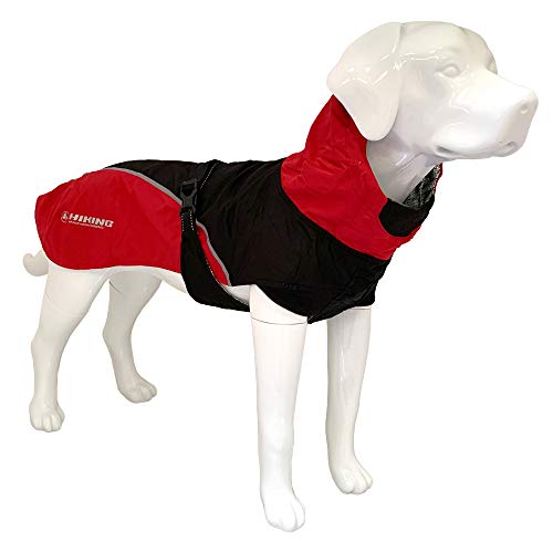 Croci Hiking Hundemantel, wasserdicht, für Hunde, feuchtigkeitsregulierendes Futter, Nanga Red, Größe 35 cm - 194 g von Croci