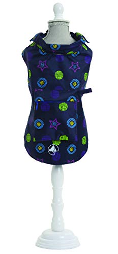 Croci Hunde Regenmantel Farbe mit Drucken in Regendicht Nylon, 35 cm, blau Croci Hunde Regenmantel Farbe mit Drucken in Regendicht Nylon, 35 cm, blau von Croci