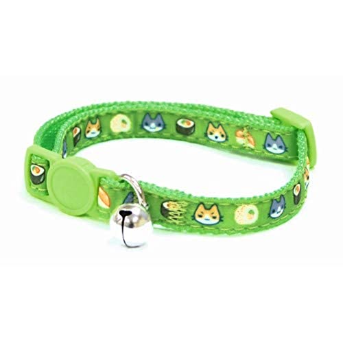 Croci Katzenhalsbänder CATMANIA Sushi GRÜN mit Sicherheitsschnalle Croci Katzenhalsbänder CATMANIA Sushi GRÜN mit Sicherheitsschnalle von Croci