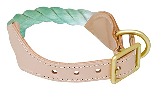 Croci Sorbetto Hundehalsband aus grünem Seil, klein, mittelgroß, verstellbar, strapazierfähig, Größe M / 28-37 cm von Croci