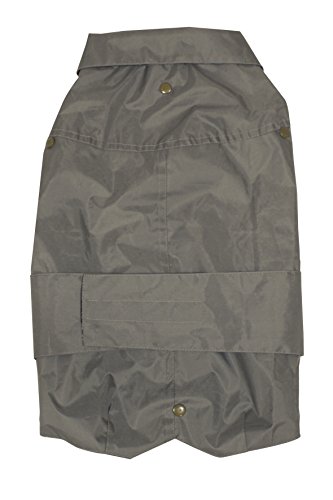 Croci Wasserabweisender Wasserdichter Mantel für Hunde, Fleece Polyester, Grau, 65 cm von Croci