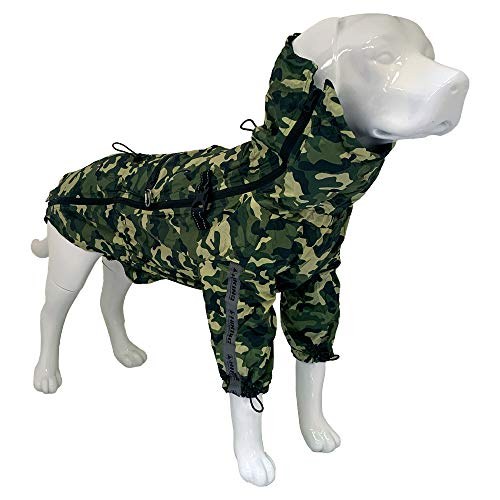 Croci Hiking Regenmantel für Hunde, tragbar, Go-Camouflage, Größe 30 cm - 182 g von Croci