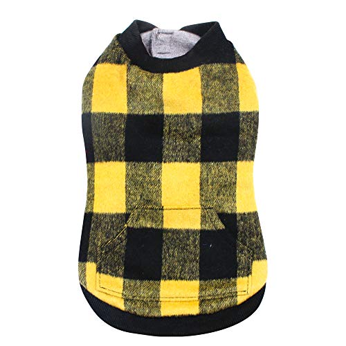 Kreuz-Sweatshirt Yellow Check 25 cm - 11 g von Croci