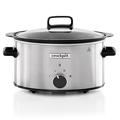 Crockpot Schongartopf | 3,5 Liter (3-4 Personen) | Behälter zum Bräunen von Fleisch und Gemüse | Edelstahl [CSC085X] von Crock-Pot