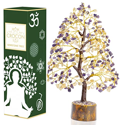 Amethyst & Citrine Crystal Tree of Life - Chakra Tree of Life, Handmade Gemstone Tree, Feng Shui Tree, Crystal Decoration, Money Tree, Spiritual Gift, Healing Crystal Tree, Gem Tree, Chakra Decor Amethyst & Citrine Crystal Tree of Life - Chakra Tree of Life, Handmade Gemstone Tree, Feng Shui Tree, Crystal Decoration, Money Tree, Spiritual Gift, Healing Crystal Tree, Gem Tree, Chakra Decor von Crocon