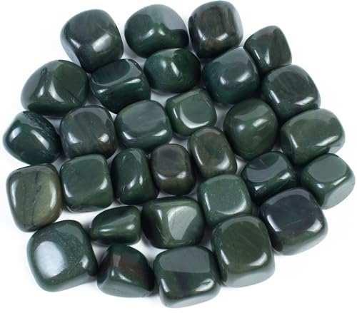 Crocon Green Aventurine Tumbled Stones and Crystals Bulk Natural Crystal Kit for Reiki Healing Crystal Polished, Tumble Stones, Chakra Balancing, Good Luck, Gift, Home Decor Size : 20-25 mm | 1LB von Crocon