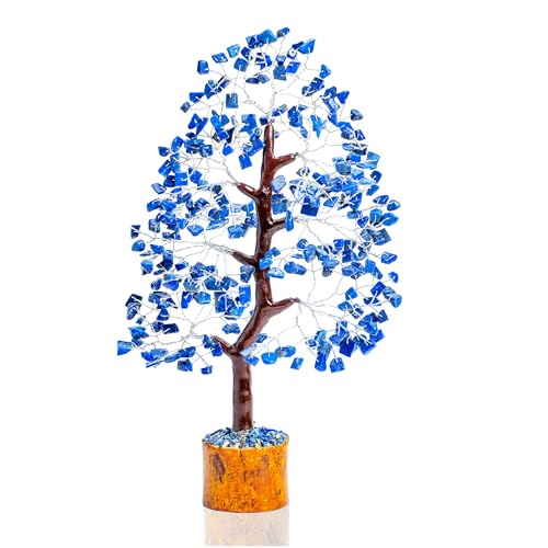 Lapislazuli-Edelstein Lebensbaum Kristallbaum zur Heilung Feng Shui Glücksbringer Edelstein Bonsai Geldbaum Reichtum und Wohlstand spirituelle Geburtstagsgeschenke für Frauen Größe: 10-12 Inch Lapislazuli-Edelstein Lebensbaum Kristallbaum zur Heilung Feng Shui Glücksbringer Edelstein Bonsai Geldbaum Reichtum und Wohlstand spirituelle Geburtstagsgeschenke für Frauen Größe: 10-12 Inch von Crocon