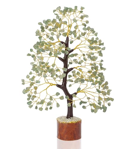 Grüner Jade-Lebensbaum mit Edelsteinen Feng Shui Spirituelle Geschenke für Frauen, Schwiegermütter & Meditation, Achtsamkeitsdeko für Haus & Wohnzimmer Geburtstagsgeschenke für Frauen von Crocon