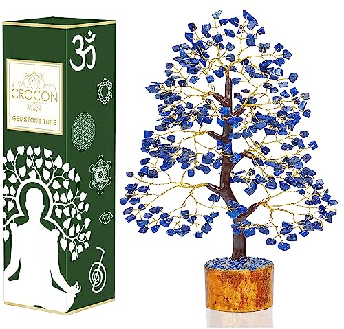Lapis Lazuli Tree - Crystal Tree - Chakra Tree of Life - Gemstone Tree - Feng Shui Tree - Money Tree - Chakra Decor - Crystal Gift - Healing Crystals - Spiritual Gift - Home Decor - Positive Energy von Crocon