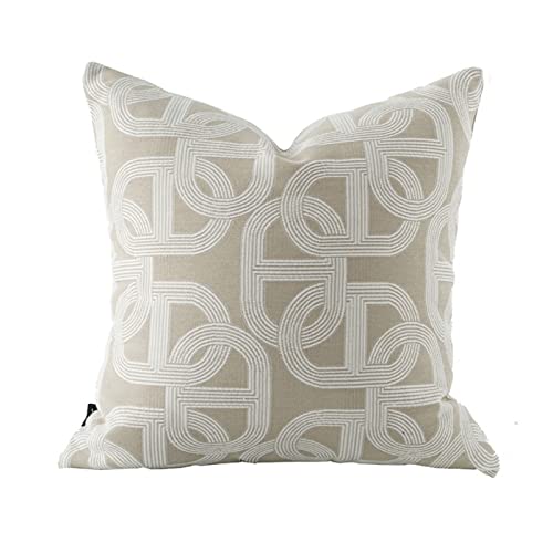 Croker Horse Kissenbezug mit Schweinennasenmuster, Chenille, Jacquard-Stickerei, luxuriös, moderner Stil, Couch, Sofa, Kissen für Wohnzimmer, Schlafzimmer, 45,7 x 45,7 cm Croker Horse Kissenbezug mit Schweinennasenmuster, Chenille, Jacquard-Stickerei, luxuriös, moderner Stil, Couch, Sofa, Kissen für Wohnzimmer, Schlafzimmer, 45,7 x 45,7 cm von Croker Horse