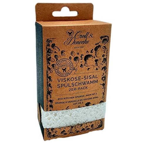 Viskose-Sisal Spülschwamm, 2er Pack Viskose-Sisal Spülschwamm, 2er Pack von Croll & Denecke