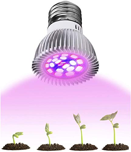 Cronos ORIGINAL E27 18-LED-Lampe für den Anbau von Pflanzen – Leistung 8W - Spannung: 220V - Lebensdauer bis zu 50.000 Stunden – Helligkeit: 1440 Lumen – Hohe Effizienz von Cronos