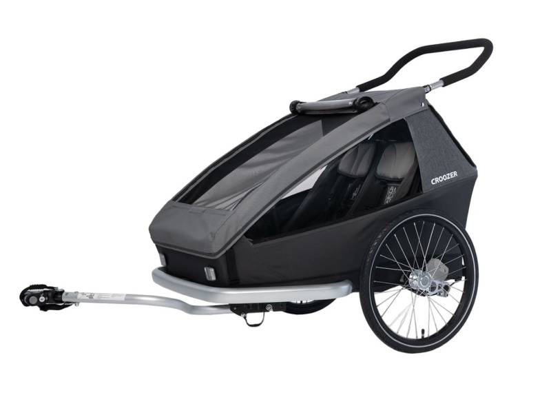 Croozer Fahrradkinderanhänger Kid Keeke 2 der Fahrradanhänger für 2 Kinder inkl. Buggy Rad von Croozer