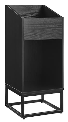 Crosley Furniture Enzo Moderner Schallplatten-Aufbewahrungsständer, nach vorne gerichtetes Klappregal für Schallplatten, Schwarz Crosley Furniture Enzo Moderner Schallplatten-Aufbewahrungsständer, nach vorne gerichtetes Klappregal für Schallplatten, Schwarz von Crosley Furniture