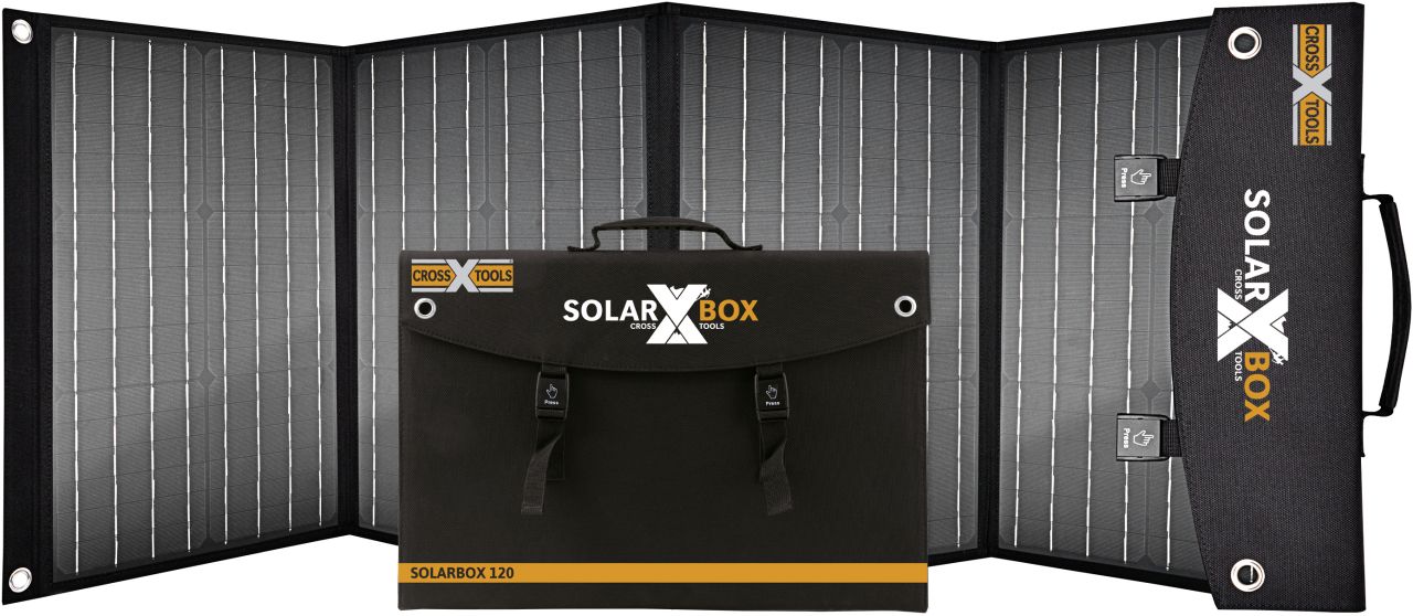 Cross Tools Solarpanel SOLARBOX 120 4 x 30 W 18 V DC 6,65 A von Cross Tools
