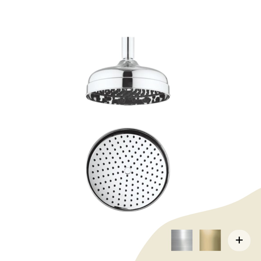 Kopfbrausen Retro/Vintage Serie Belgravia  von Crosswater von Crosswater