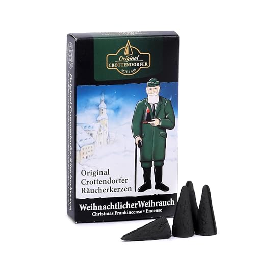 Original Crottendorfer - Räucherkerzen - Duft: Weihnachtlicher Weihrauch - Menge: 24 Stück - Größe: M - Made in Germany von Original Crottendorfer seit 1936