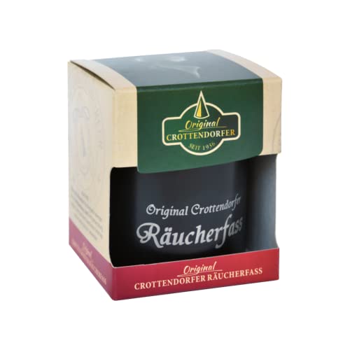 Crottendorfer Räucherfass mit Räucherkerzenhalter & 20 Räucherkerzen - Duft: Weihrauch-Melisse - Größe der Räucherkerzen: M von Crottendorfer