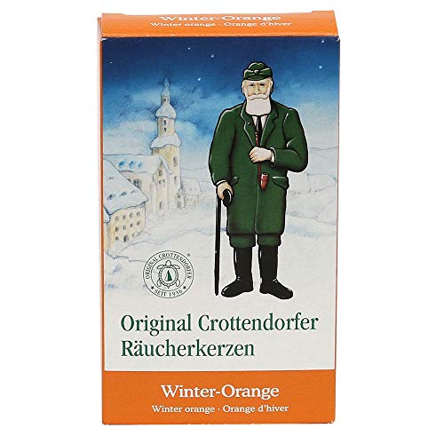 Crottendorfer Räucherkerzen Winter-Orange 6 x 2 x 11 cm von Crottendorfer Räucherkerzen