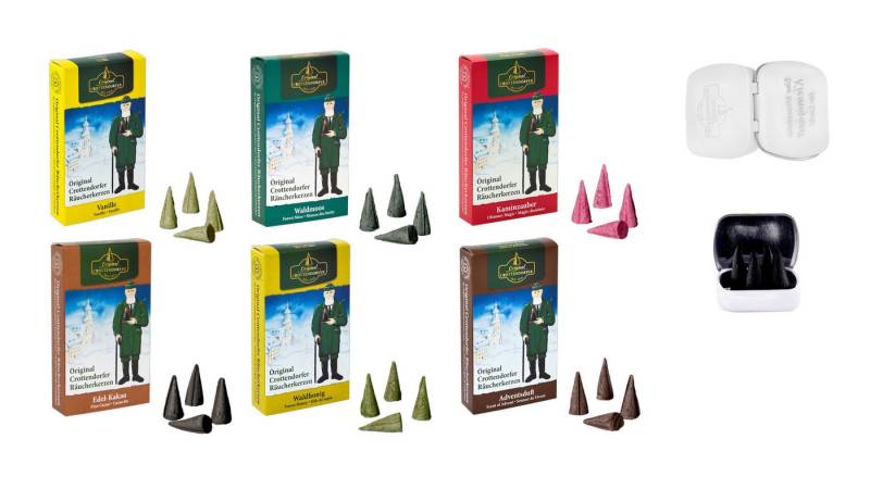 Crottendorfer Duftkerze Süße Weihnachten - 144 Räucherkerzen für die Weihnachtszeit, verführerische Düfte für die kalten Tage - Made in Germany von Crottendorfer