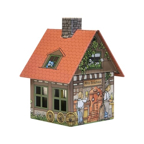 Crottendorfer - Räucherhaus Metall inkl. Räucherkerzenhalter - für Räucherkerzen Gr. M - Maße: 7,2 x 7,8 x 9,8 cm - Motiv: Brauhaus - Made in Germany von Crottendorfer