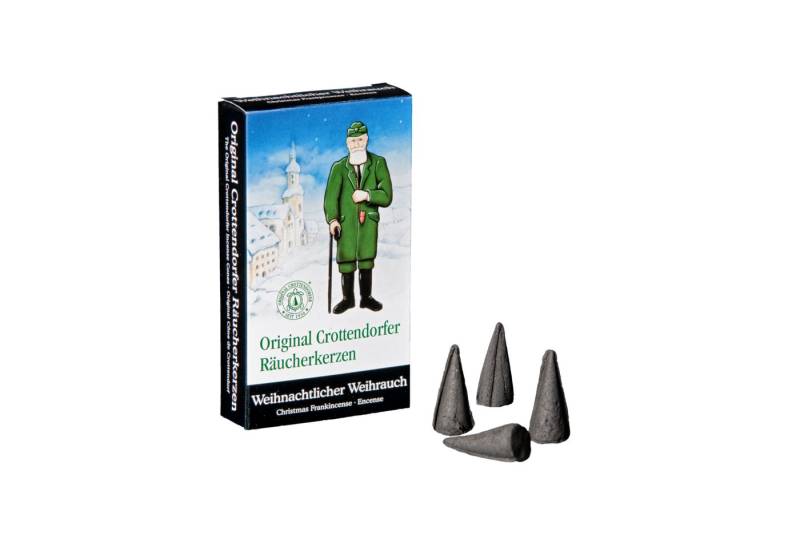 Crottendorfer Räucherkegel Original Crottendorfer Räucherkerzen Duft-Auswahl Weihnachtsdüfte (24 Stück pro Packung), Original Erzgebirge von Crottendorfer