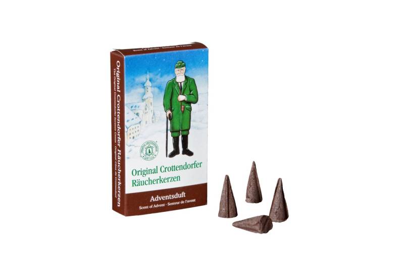Crottendorfer Räucherkegel Original Crottendorfer Räucherkerzen Duft-Auswahl Weihnachtsdüfte (24 Stück pro Packung), Original Erzgebirge von Crottendorfer