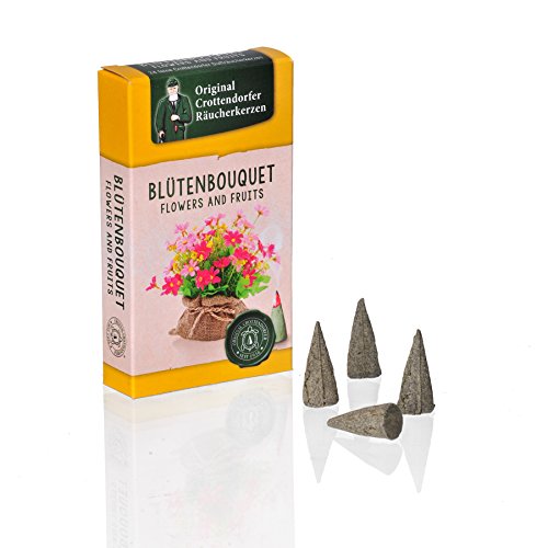 Crottendorfer Räucherkerzen Flower & Fruits - Duft: Blütenbouquet - Größe: M - 24 Stück - Made in Germany von Crottendorfer