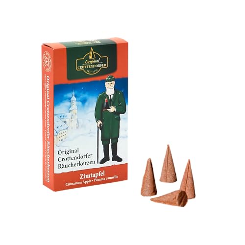 Crottendorfer Räucherkerzen - Zimt-Apfel - Entspannt und schafft eine gemütliche Atmosphäre - Kegel - 1 Stück Crottendorfer Räucherkerzen - Zimt-Apfel - Entspannt und schafft eine gemütliche Atmosphäre - Kegel - 1 Stück von Crottendorfer