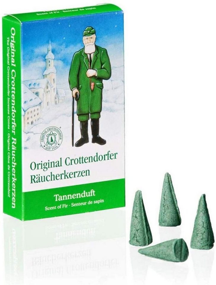 Crottendorfer Räuchermännchen 1 Päckchen Räucherkerzen- Tannenduft - 24er Packung von Crottendorfer