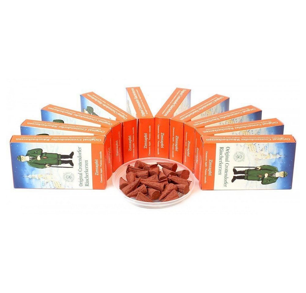 Crottendorfer Räuchermännchen 10 Päckchen - Zimtapfel - 24er Packung von Crottendorfer