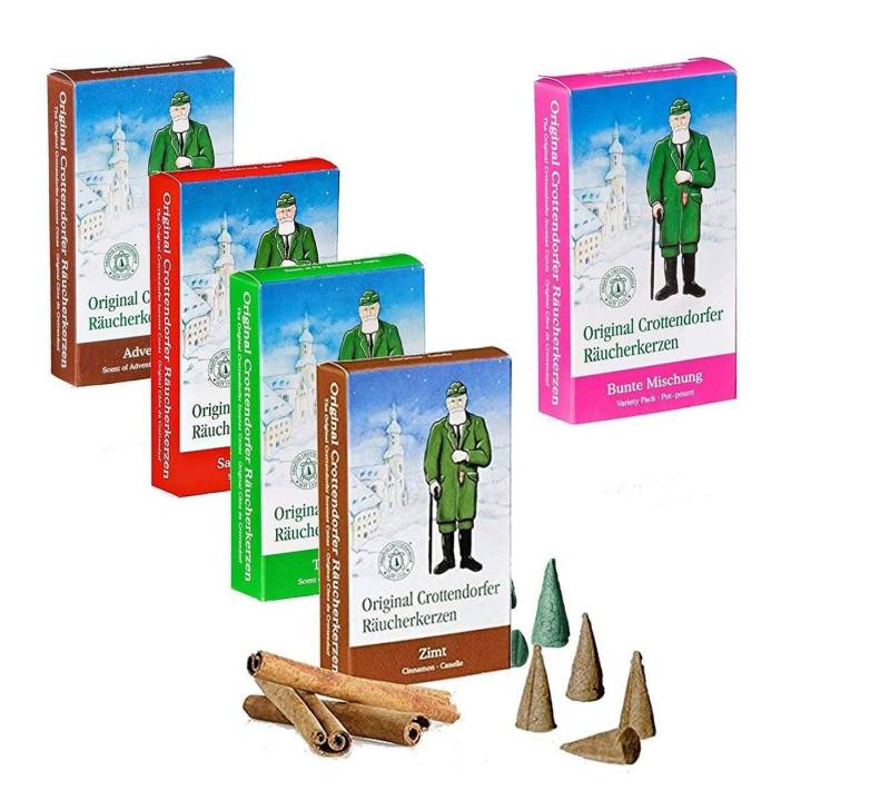 Crottendorfer Duftkerze 5 Päckchen Räucherkerzen- Tanne, Bunte Mischung, Zimt,... & mehr Crottendorfer Duftkerze 5 Päckchen Räucherkerzen- Tanne, Bunte Mischung, Zimt,... & mehr von Crottendorfer