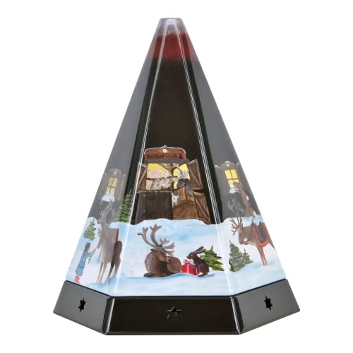 Crottendorfer Räucherpyramide/Rauchgefäß aus Metall - mit integriertem Räucherkerzenhalter für Größe M - Maße: 11,5 x 10 x 13,7 cm - Made in Germany von Crottendorfer