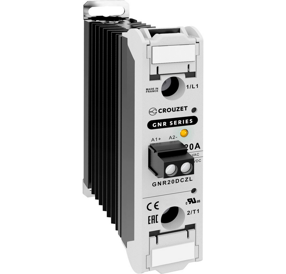 Crouzet Zeitrelais Crouzet Halbleiterrelais GNR20DCZL 20 A Schaltspannung (max): 280 V/A, (GNR20DCZL) von Crouzet