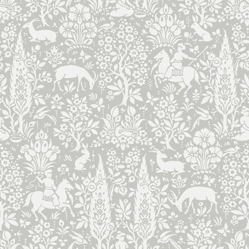 Crown Wallcoverings Woodland Tapete, grau, M1168, komplette Rolle von Crown Wallcoverings