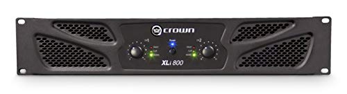 Crown XLI 800 2.0 Wired Black Audio Amplifier – Audio-Verstärker (2.0 Channels, 0.5%, 100 dB, 59 dB von Crown
