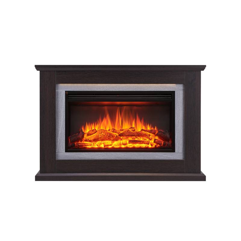CrownFlame Elektrokamin 'Xenia' dunkelbraun 2 kW von CrownFlame