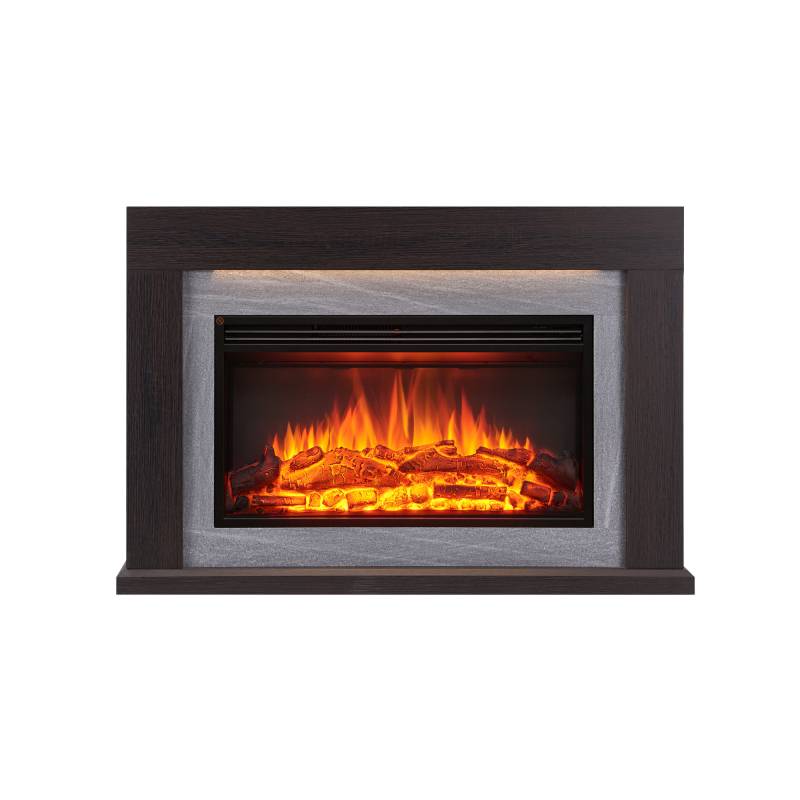 CrownFlame Elektrokamin 'Xerxes' dunkelbraun 2 kW von CrownFlame