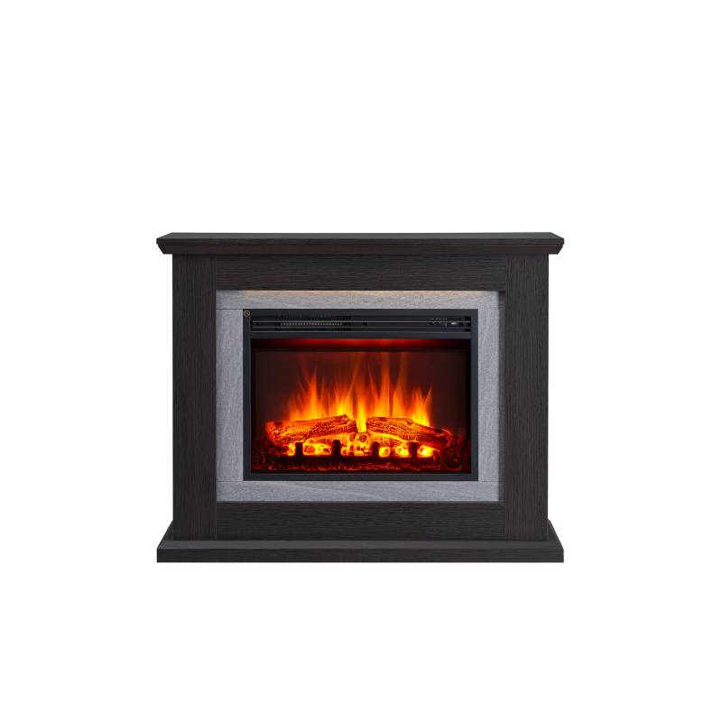 CrownFlame Elektrokamin 'Charon' dunkelbraun 2 kW von CrownFlame